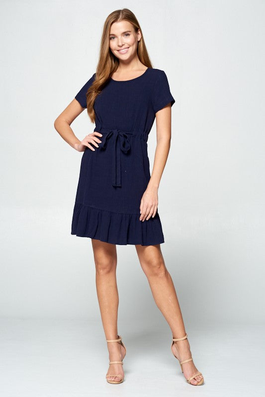 Linen Belt Dress