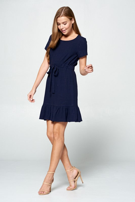 Linen Belt Dress