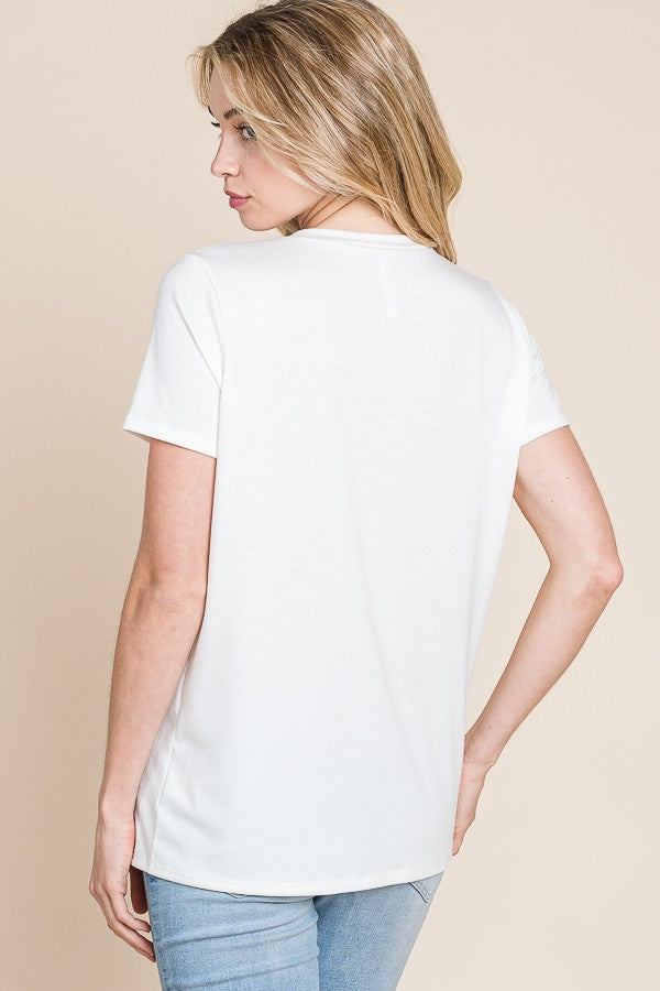 White Pocket Tee