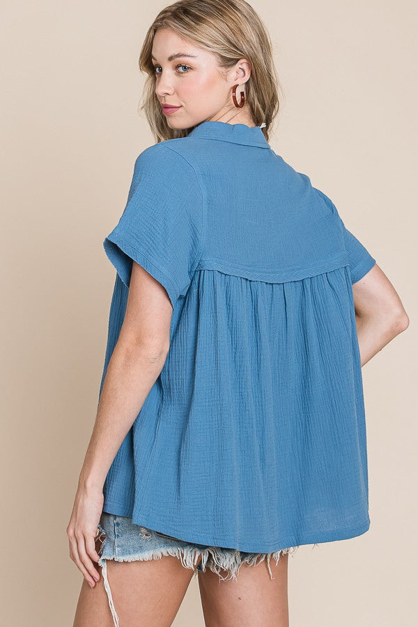 Blue Collar Blouse