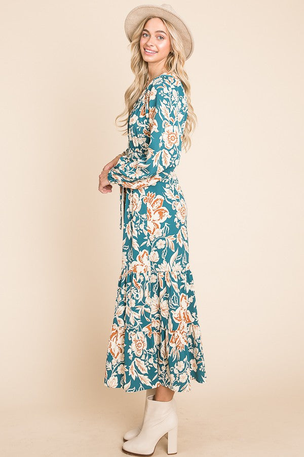 Floral Print Maxi Dress