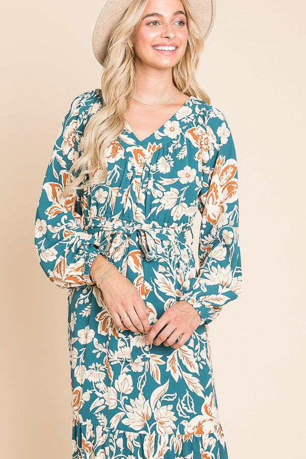 Floral Print Maxi Dress