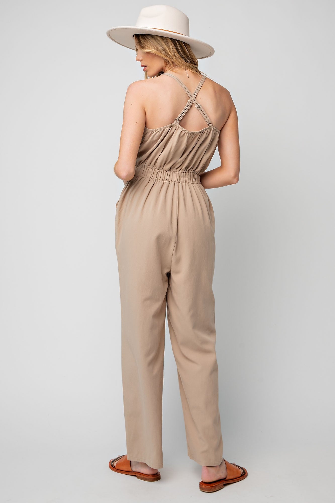 Button Down Jumpsuit