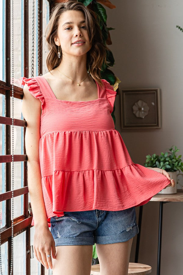 Square Neck Baby Doll Tank