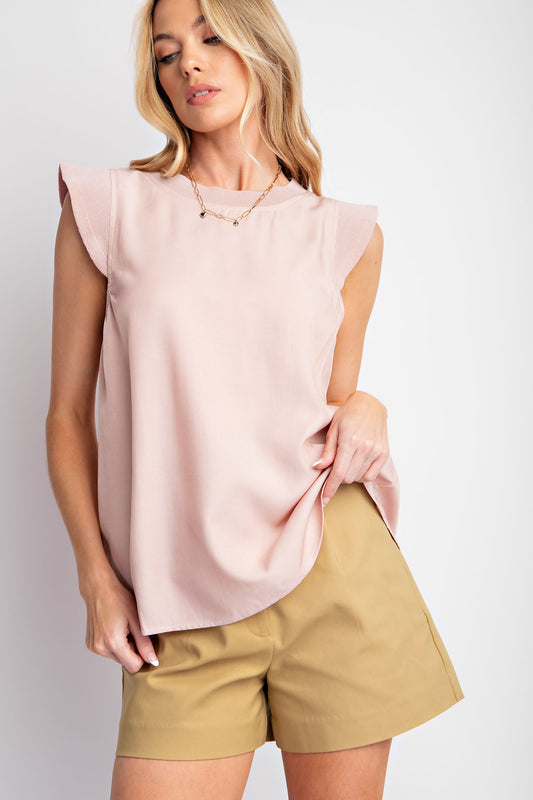 Rose Cap Sleeve Blouse