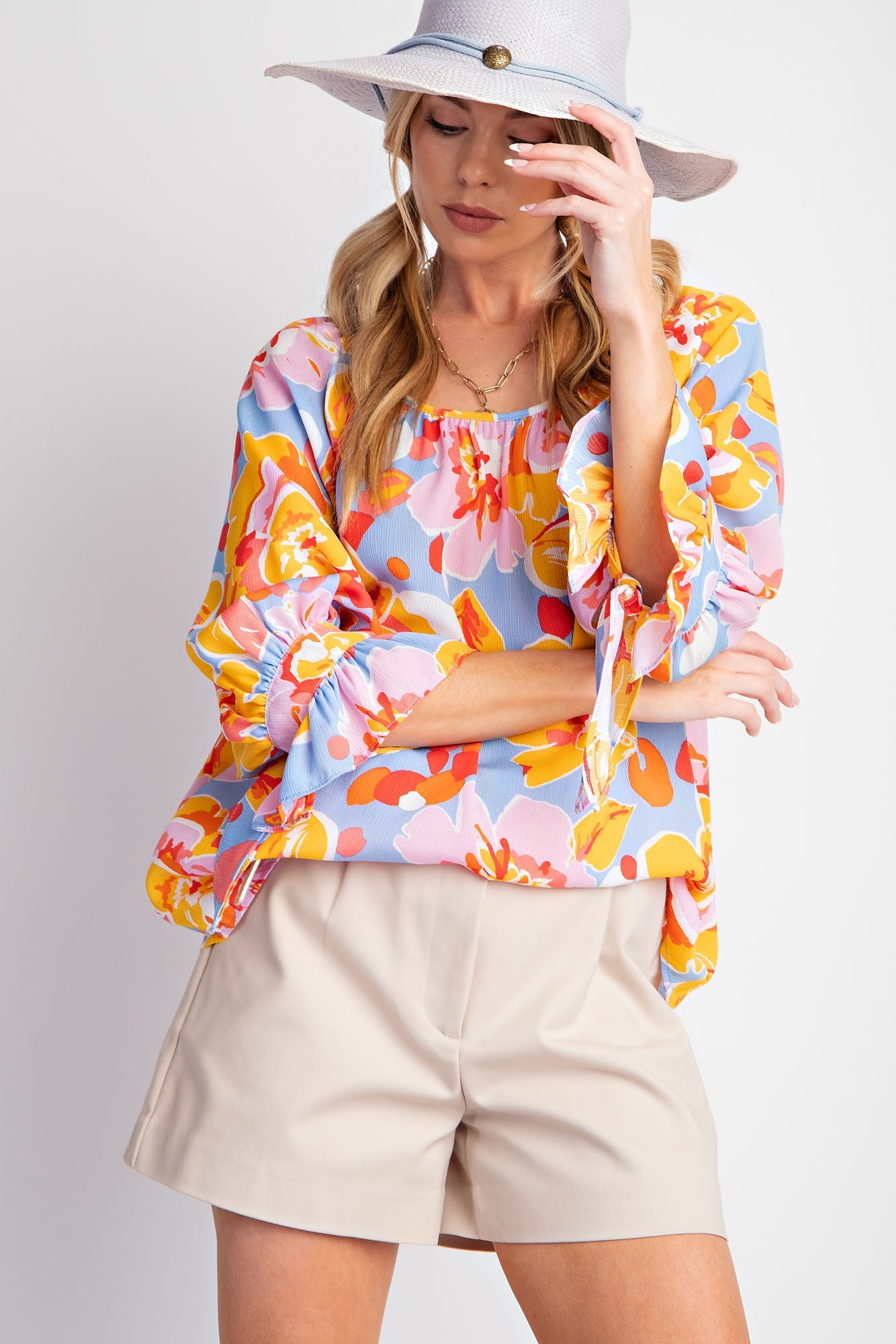 Mirabelle Floral Print Blouse