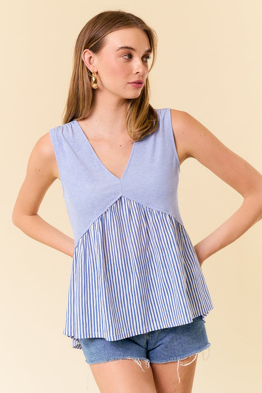 Empire Waist Striped Tank