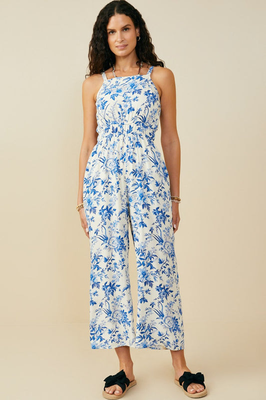 Floral Print Jumpsuit