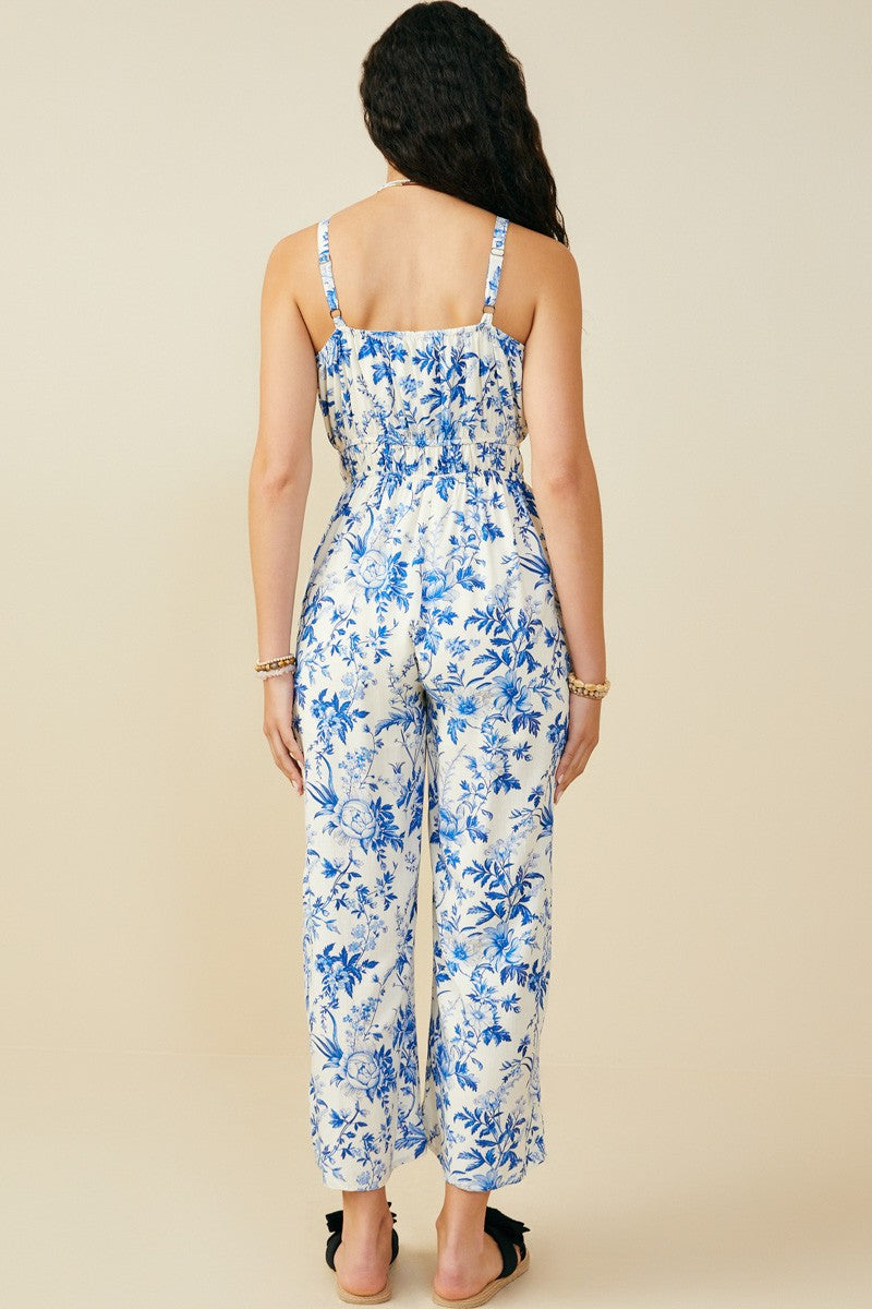 Floral Print Jumpsuit