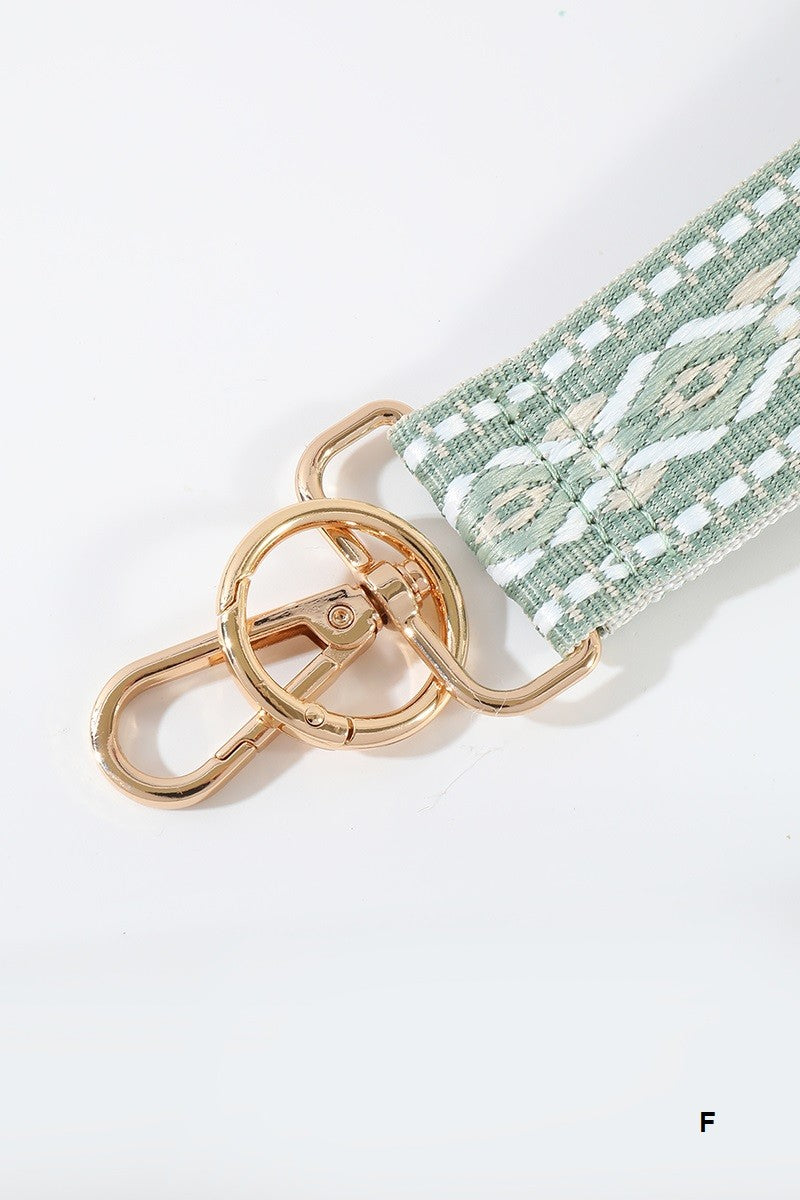 Patterned Wristlet Keychain Straps