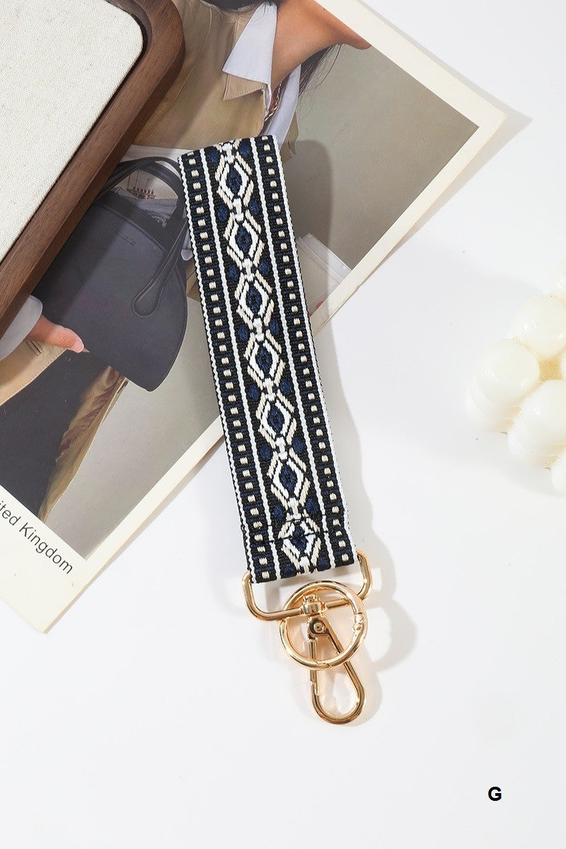 Patterned Wristlet Keychain Straps