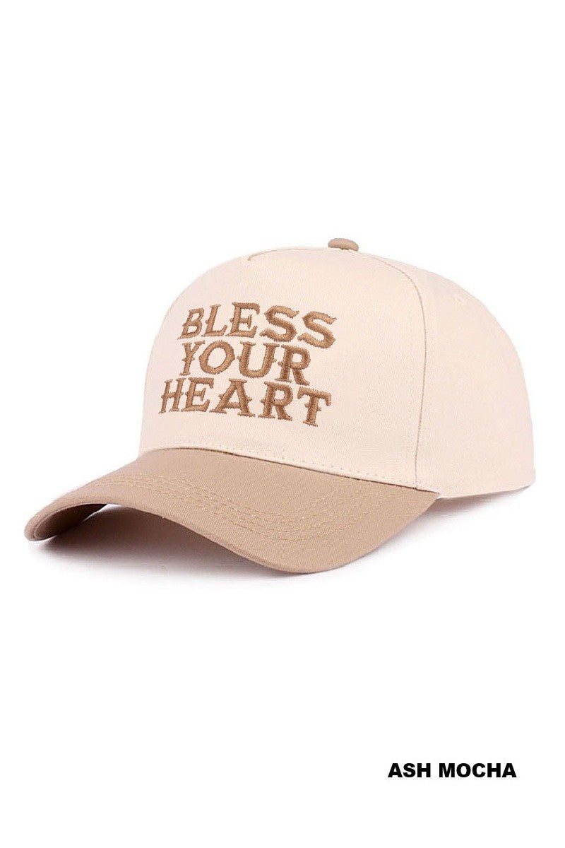 “Bless Your Heart” Embroidered Hat