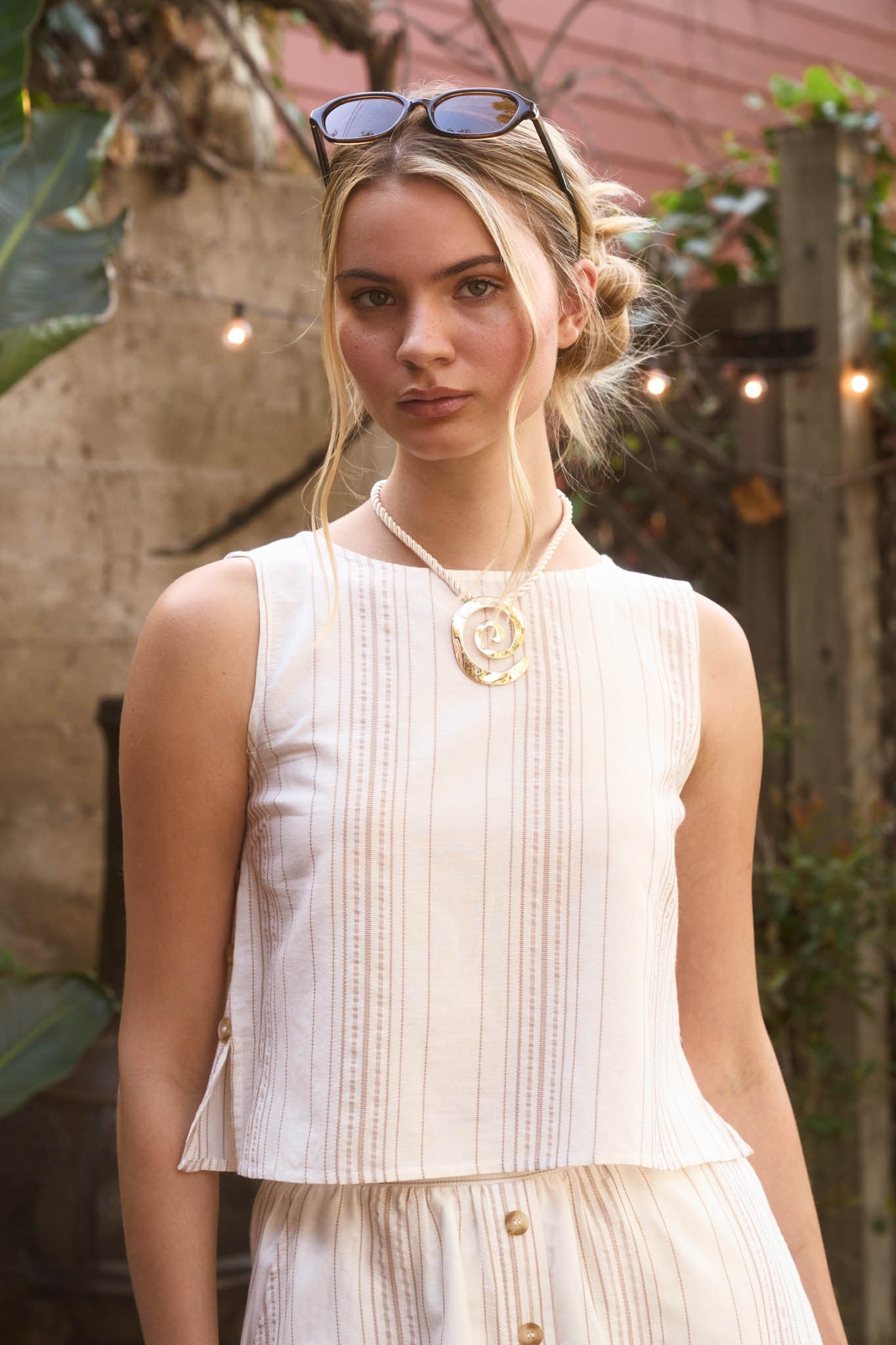 Sandbar Stripe Sleeveless Top