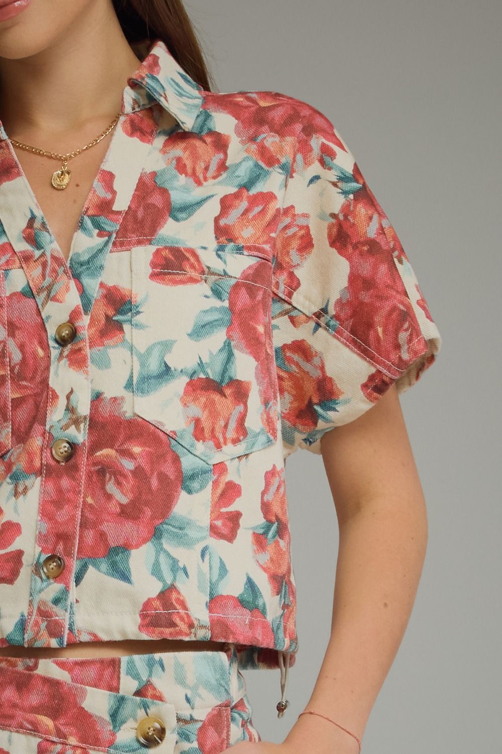 Bloom & Button Top