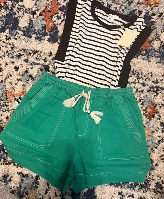 Lucky You Drawstring Shorts