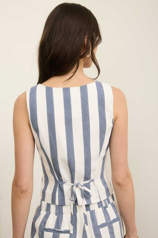 Blue Harbor Stripe Tank vest