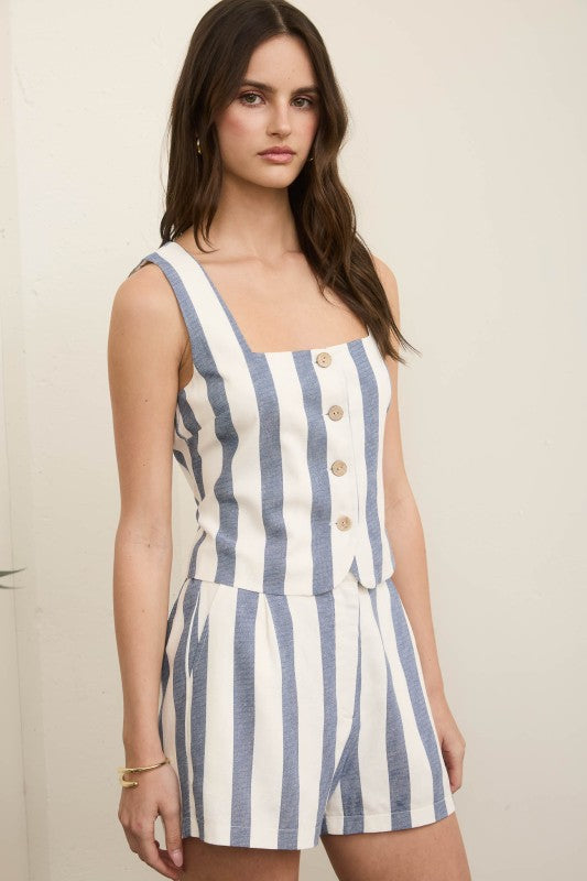 Blue Harbor Stripe Tank vest
