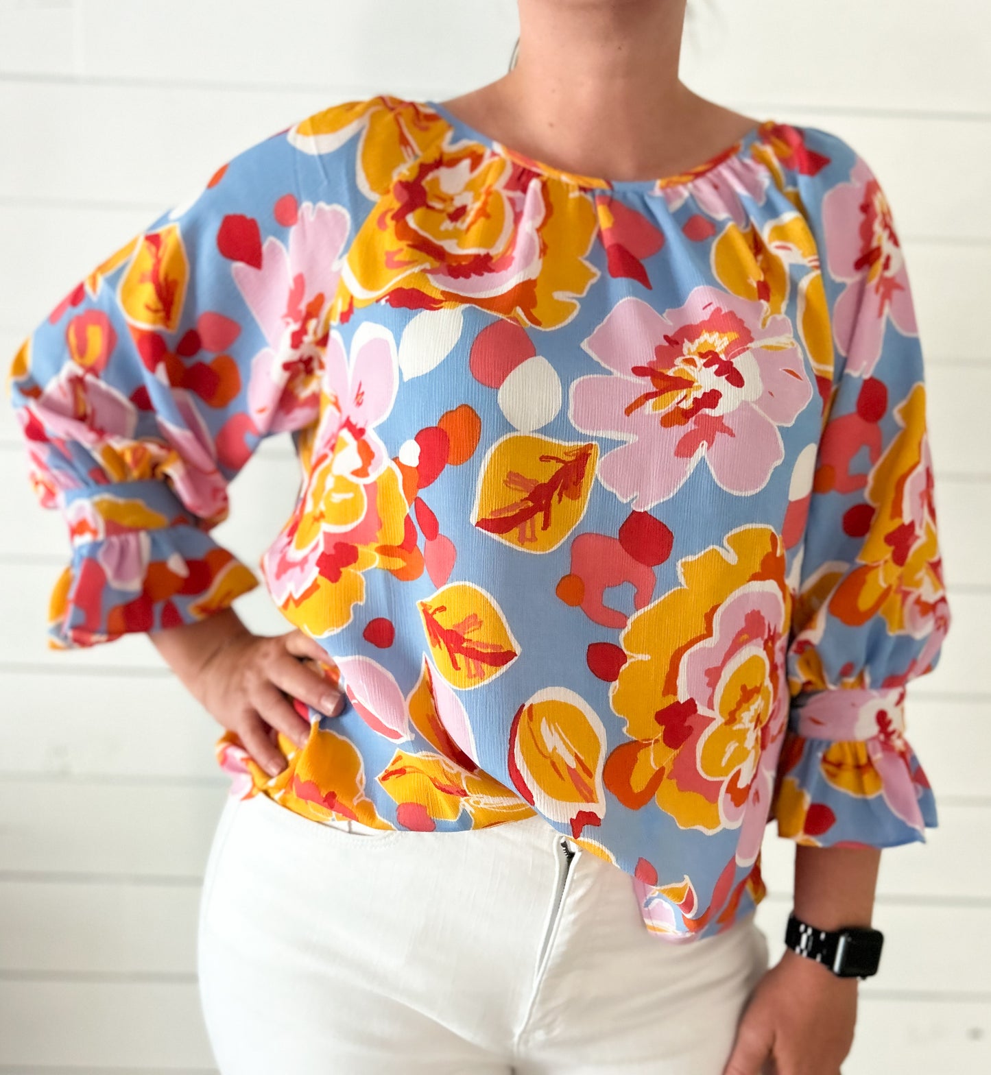 Mirabelle Floral Print Blouse