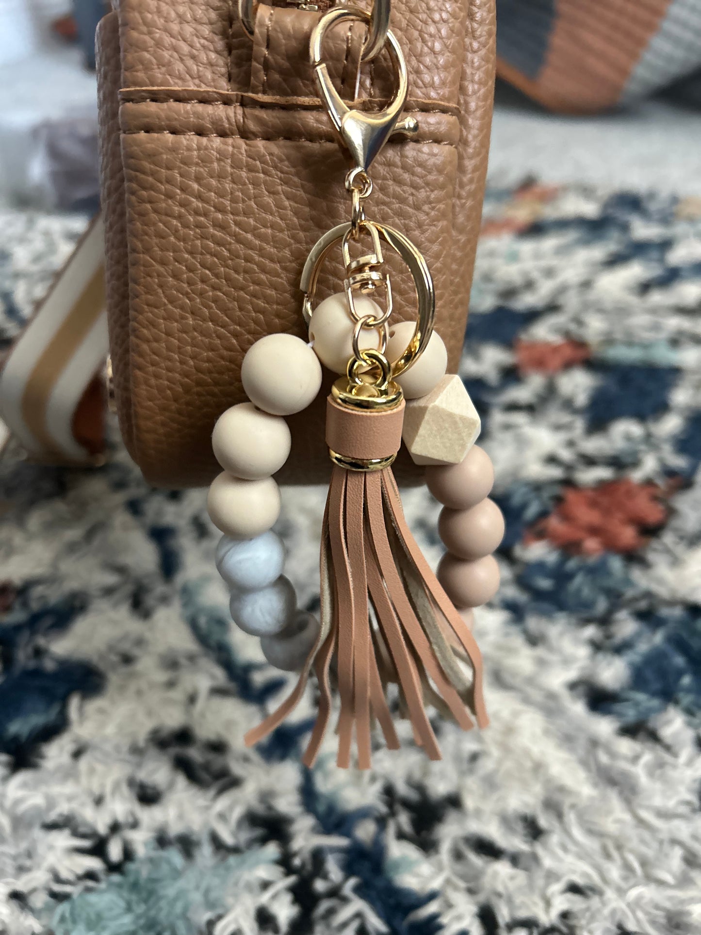 Beaded Key Ring Bracelet