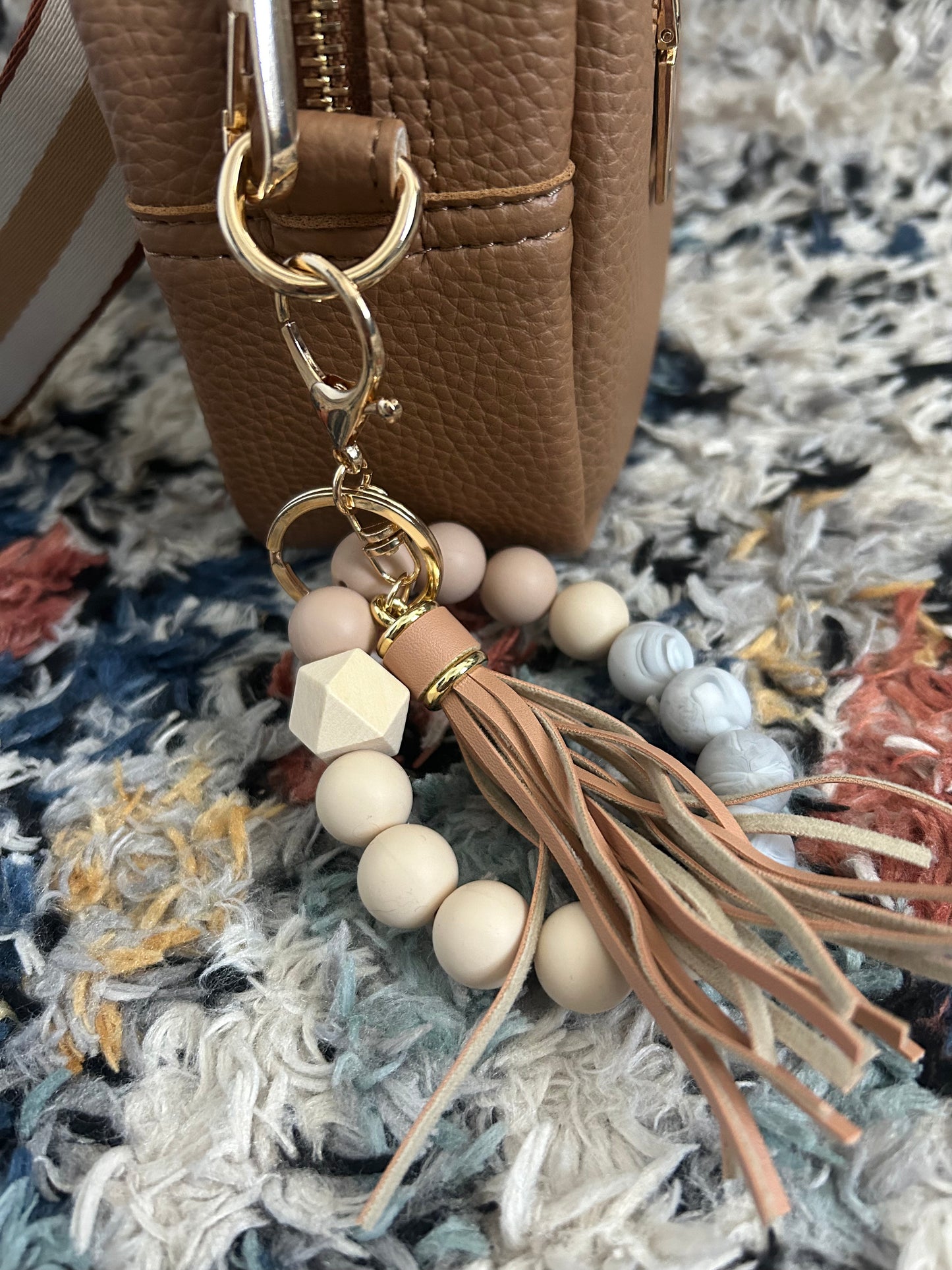 Beaded Key Ring Bracelet