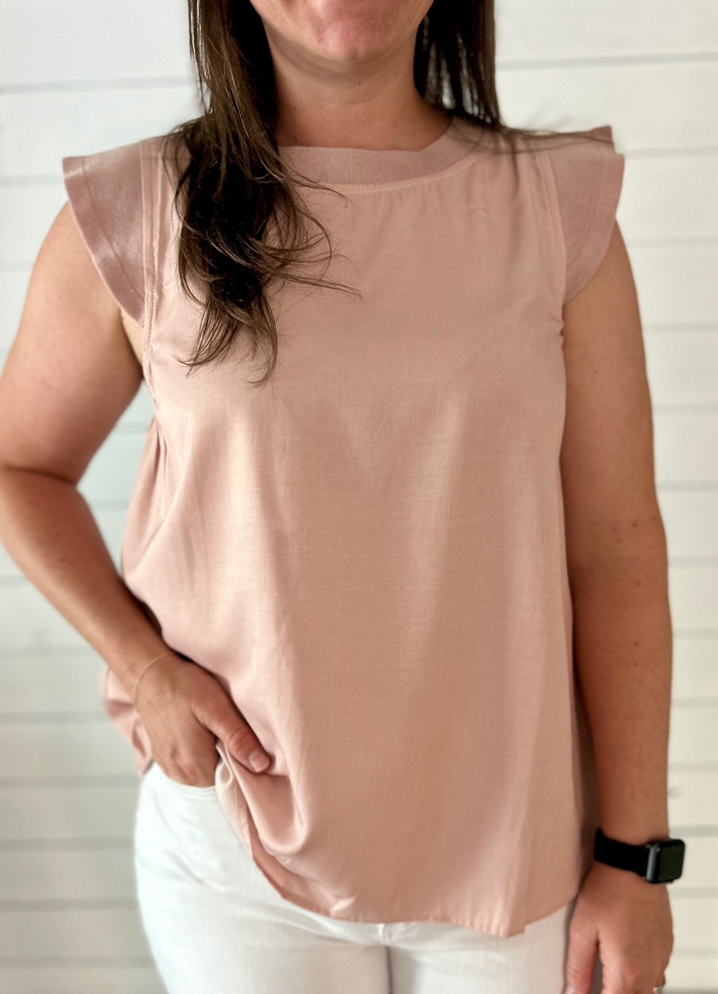 Rose Cap Sleeve Blouse