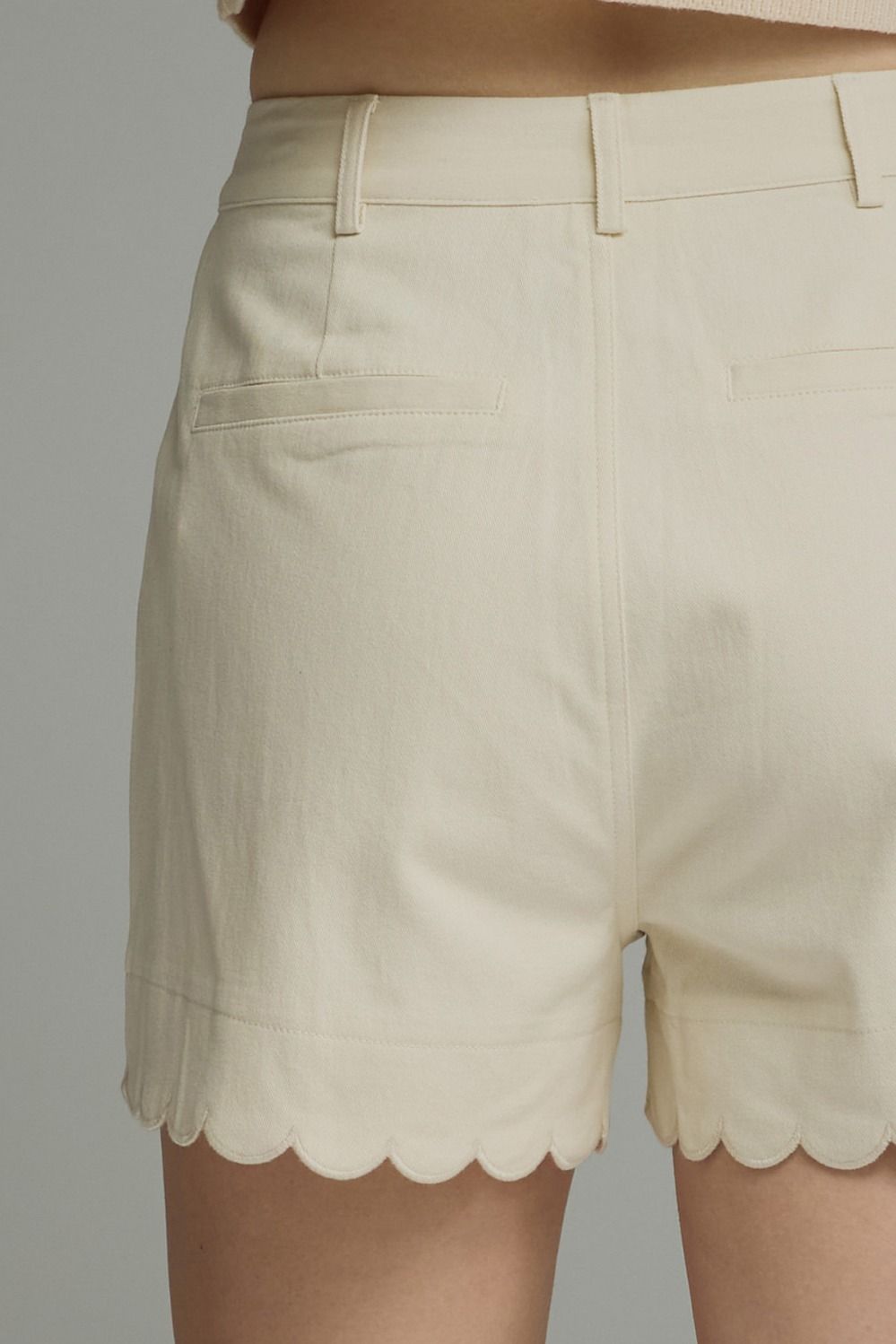 Scallop Trimmed Shorts