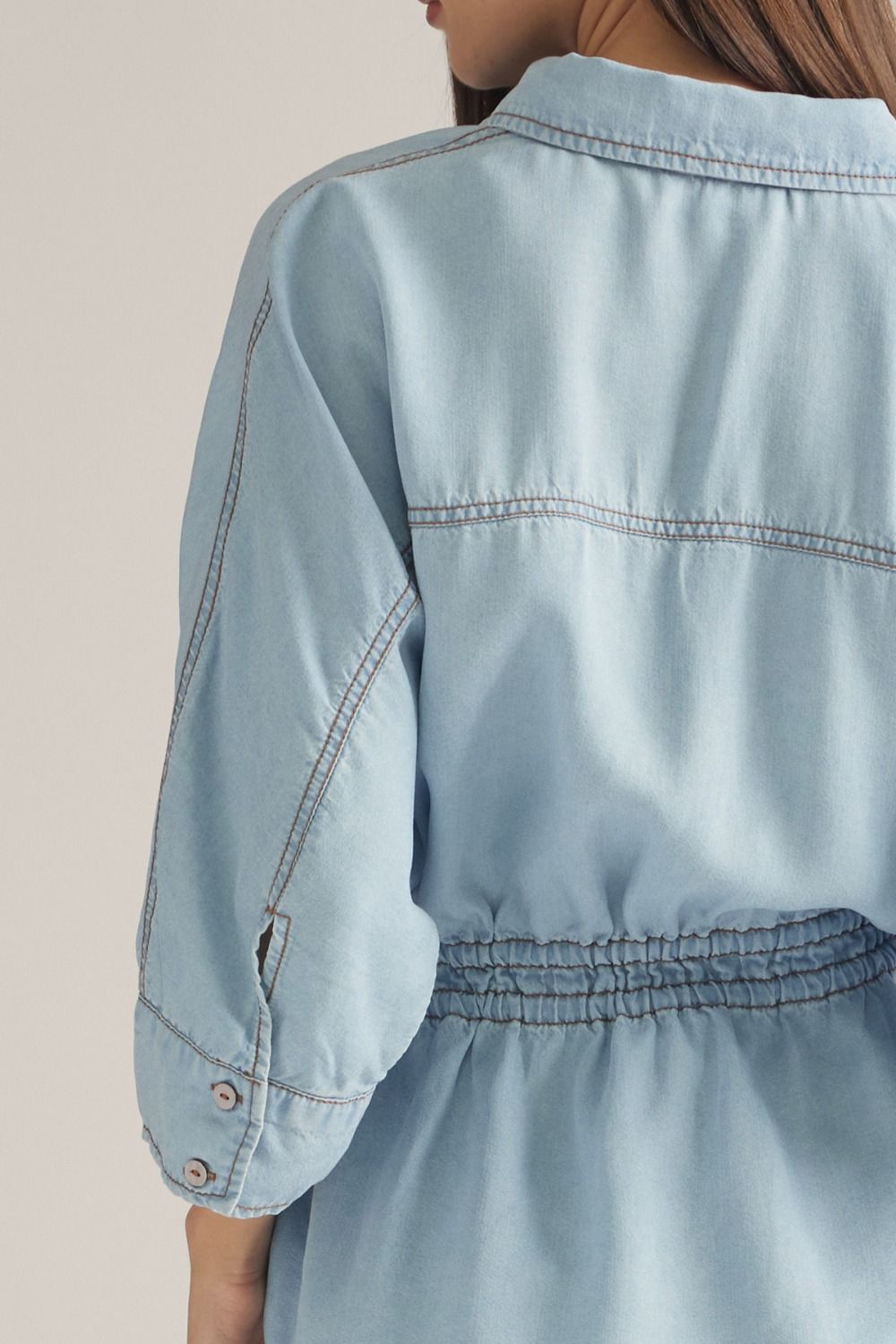 Simply Blue Drawstring Top
